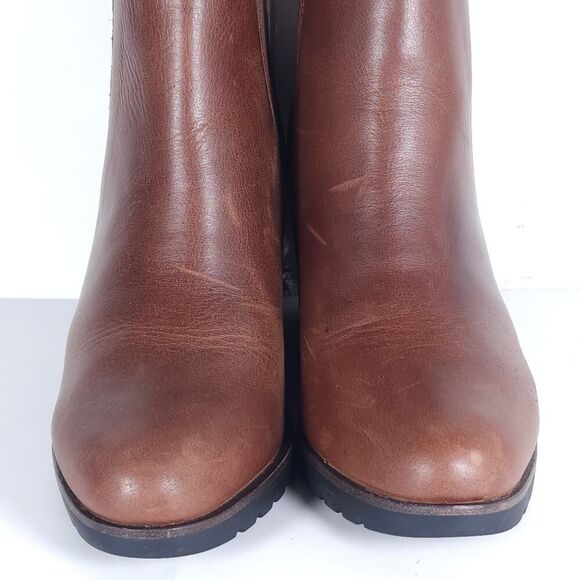 Sorel Women's After Hours US8,5 Brown Leather Wedge Ankle Chelsea Boots - Picture 4 of 15